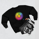 Rainbow Flower Unisex Premium Crewneck Sweatshirt - Ashley's Cosplay Cache