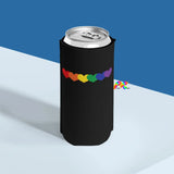 Rainbow Hearts Slim Can Cooler - Ashley's Cosplay Cache