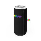 Rainbow Hearts Slim Can Cooler - Ashley's Cosplay Cache