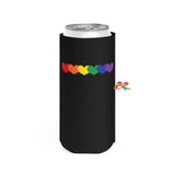 Rainbow Hearts Slim Can Cooler - Ashley's Cosplay Cache