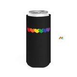 Rainbow Hearts Slim Can Cooler - Ashley's Cosplay Cache
