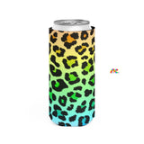 Rainbow Leopard Print Energy Drink Cozie
