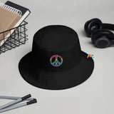 Rainbow Peace Sign Bucket Hat - Ashley's Cosplay Cache