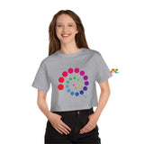 Rainbow Spin Champion Women's Heritage Cropped T-Shirt - Ashley's Cosplay Cache