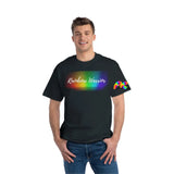 pride t-shirt, short sleeve crew neck, rainbow warrior t-shirt, - cosplay moon