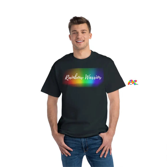 pride t-shirt, short sleeve crew neck, rainbow warrior t-shirt, - cosplay moon