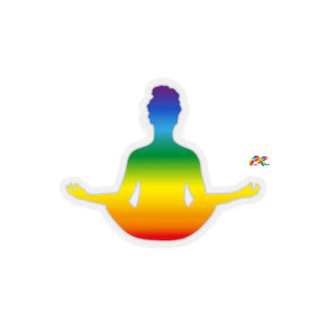Rainbow Yoga Kiss-Cut Stickers - Ashley's Cosplay Cache