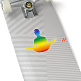 Rainbow Yoga Kiss-Cut Stickers - Ashley's Cosplay Cache