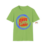 rave king edm t-shirt unisex, crew neck, short sleeve, burger king logo, small to 5XL - Prism Raves