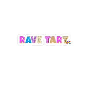Rave Tart Transparent Outdoor Stickers 1Pcs 6 × / Die-Cut Paper Products
