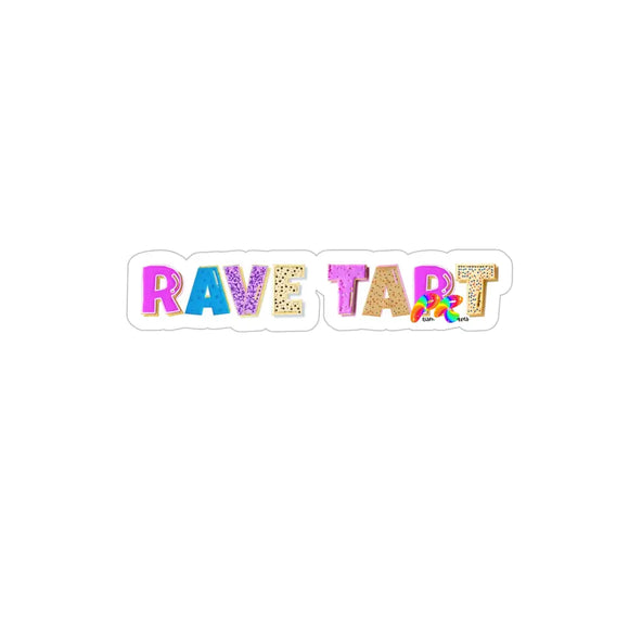 Rave Tart Transparent Outdoor Stickers 1Pcs 6 × / Die-Cut Paper Products