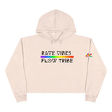 rave hoodie, cropped, rave vibes flow tribe, small to large - cosplay moon