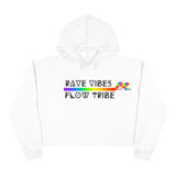 rave hoodie, cropped, rave vibes flow tribe, small to large - cosplay moon