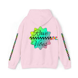 pink, rave vibes hoodie, edm festival hoodie, unisex, printed sleeves, pastel, rave vibes, small to 5XL, heavy cotton hoodie - cosplay moon