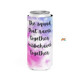 energy drink koozie, tie dye, the squad that raves together stays together, 12oz Raver Gifts Can Cooler - Cosplay Moon