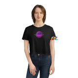 Saturn Women's Flowy Cropped Tee - Ashley's Cosplay Cache
