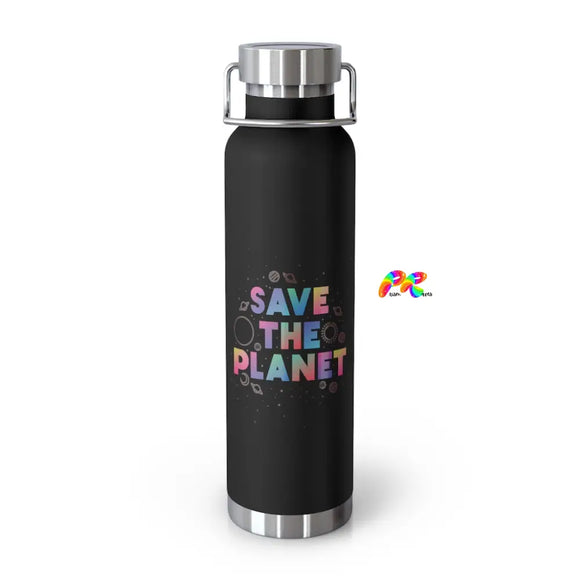 Save The Planet Copper Vacuum Insulated Bottle, 22oz - Ashley's Cosplay Cache