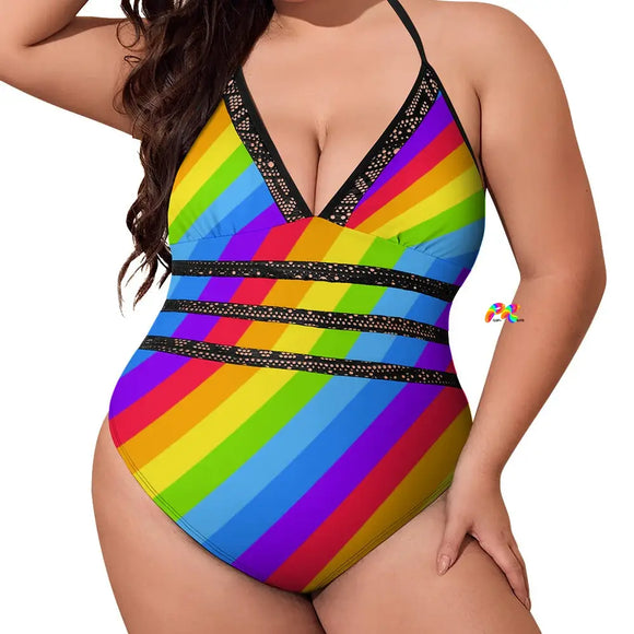 Seamless Pride Plus Size Swimsuit - Cosplay Moon