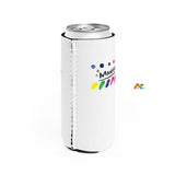 Cosplay Moon, Slim Can Cooler, Manifest, Rainbow, Energy Drink Koozie, White, One Size - Cosplay Moon
