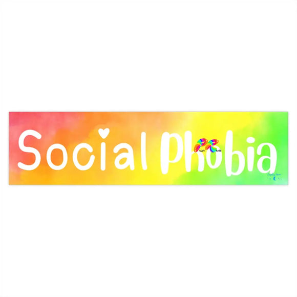 Social Phobia Rainbow Bumper Stickers - Ashley's Cosplay Cache