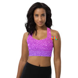 Sparkle Longline Sports Bra - Cosplay Moon