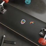 Sugar Skull Rainbow Die-Cut Stickers - Ashley's Cosplay Cache