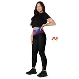 Techno Spectrum Leggings with Pockets - Cosplay Moon
