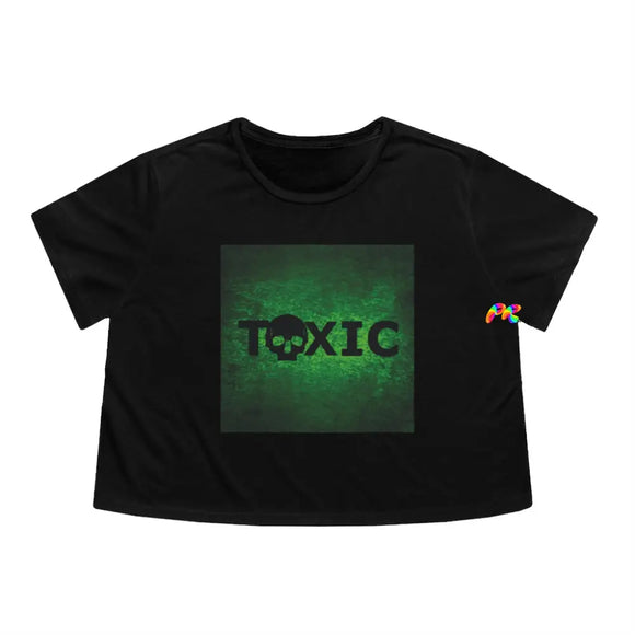 Toxic Women's Flowy Cropped Tee - Ashley's Cosplay Cache
