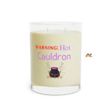 Warning: Hot Cauldron Scented Candle - Full Glass, 11oz - Ashley's Cosplay Cache