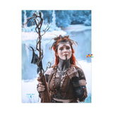 Warrior Woman In Snow Premium Matte Posters - Ashley's Cosplay Cache