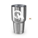 Wolf and Full Moon Ringneck Tumbler, 30oz - Ashley's Cosplay Cache