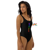 Rainbow Symbols and Om One-Piece Swimsuit - Ashley's Cosplay Cache