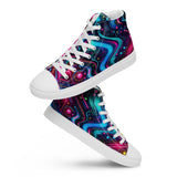 Neon Pulse High Top Canvas Rave Shoes