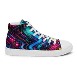 Neon Pulse High Top Canvas Rave Shoes