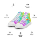 Women's Pastel Leopard Canvas High Tops - Cosplay Moon