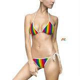 Women's Pride Striped String Bikini - Cosplay Moon