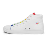 Women’s, White, High Top, Pride Shoes