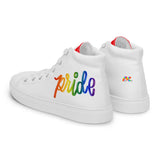 High Top, Women's, Canvas, White, Pride Shoes, Canvas, Converse-style Shoes - Cosplay Moon