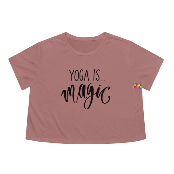 Yoga Is Magic Women's Flowy Cropped Tee - Cosplay Moon